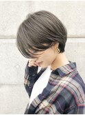 【sand小金丸】襟足スッキリ大人小顔ショート×グレージュ