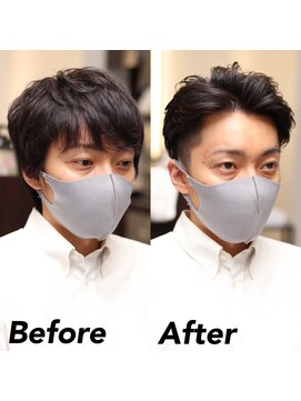 ヘアーアンドグルーミング ヨシザワインク(HAIR&GROOMING YOSHIZAWA Inc.) 【ヨシザワ人形町】30代40代ツーブロアップバングショート