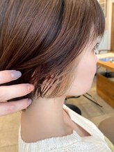 オートル 綱島店(AUTRE by FUGA hair) インナーカラー/イヤリングカラーベージュ◆ショートボブ