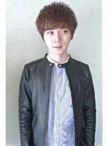 コンビネーション(combination)&nbsp;束感マッシュ　メンズパーマ　アッシュベージュ　絶壁解消カット