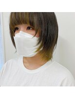 キー(kii)&nbsp;face flaming color × yellow　ブリーチカラー　福岡　天神