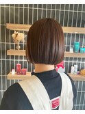 切りっぱなしボブ