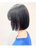 【松戸 藤原】前下がりボブ　きりっぱなし　黒髪