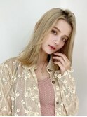 【フォルテ千鶴】前髪センターパートで大人ヘア