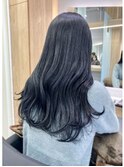 アッシュブラック#グレージュカラーブルーグレージュ#前髪パーマ