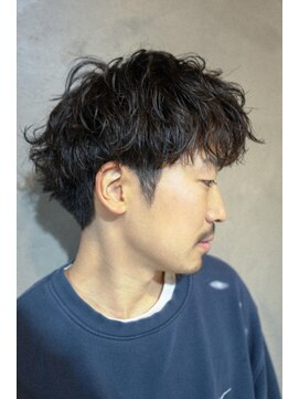 キュー(Cue_) 骨格補正カット＋メンズパーマ＋ダウンパーマ