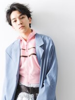 シロ 船橋(白silo)&nbsp;メンズヘア/メンズツーブロック/かきあげ/黒髪/メンズパーマ