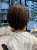 ネイロ 北千住(NeiRo)&nbsp;小顔ショートボブカラー大人ショートボブひし形ショートカット