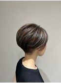 ハイライトでハンサムショート