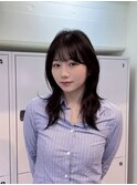 レイヤーカットでかっこいい韓国女子に