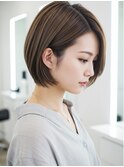 美髪/ワイドバング/レイヤーカット/くすみベージュ/新小岩駅