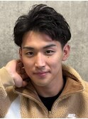 ツーブロックアップバング