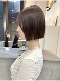 似合わせカット ボブヘア 縮毛矯正 ミニボブ 切りっぱなしボブ