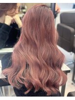 エリーツ(elyts) レッドカラー/ロングヘアー/渋谷/エクステ/ブリーチ/韓国