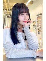 ストレートヘア/髪質改善ケラチントリートメント/前髪カット