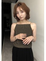 ロンドプロフィール 浦和(Lond profil)&nbsp;顔まわりレイヤー外ハネ韓国風ヘア髪質改善浦和ボブ