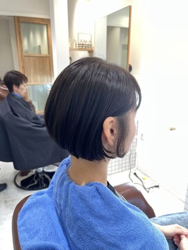 ファスナーグランデ(fustener grande) 丸みボブ×マットベージュ