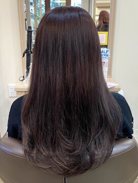 アルターリール(aL ter Rire) くびれヘア/アプリコットオレンジ/ハイライトカラー/澤瑞絵