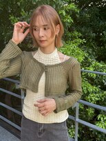 ムード(mood)&nbsp;ベージュカラー/ダブルカラー/イルミナカラー/レイヤーボブ