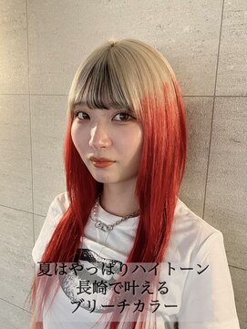 コワファースト長崎シャンプーボーイ 2nd(COIFF1RST 長崎 SHAMPOO BOY) 長崎ハイトーン デザインカラー ケアブリーチ ブロンド 韓国