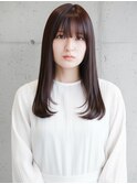 ダークブラウン/セミロング