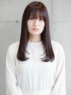 ダークブラウン/セミロング