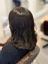 ルッソ チアロ(Lusso chiaro)&nbsp;エアウェーブパーマ/アッシュブラック/大人かわいい