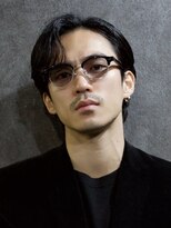 アウル 心斎橋(owl) サイドパート×センターパート×ニュアンスパーマ×大人men's