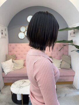 サンド 大阪梅田(sand) ココアベージュ/オリーブグレー/小顔/大阪/梅田/レイヤーボブ