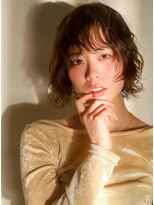 ベレッタ ネヤガワ(veretta. neyagawa)&nbsp;ウェーブボブ/ニュアンスパーマ/抜け感/大人カジュアルスタイル