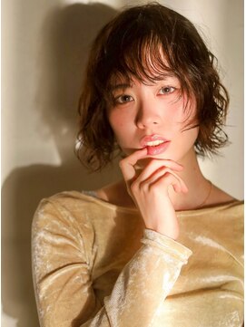 ベレッタ ネヤガワ(veretta. neyagawa) ウェーブボブ/ニュアンスパーマ/抜け感/大人カジュアルスタイル