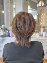 ウィル 野田阪神店(WiLL) 大人の抜け感ウルフショート×ブリーチなし白髪ぼかし