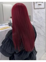 ジュイル ハラジュク(JEWIL HARAJUKU) 縮毛矯正×ブリーチなしワンカラーボルドー