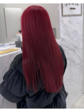 ジュイル ハラジュク(JEWIL HARAJUKU) 縮毛矯正×ブリーチなしワンカラーボルドー