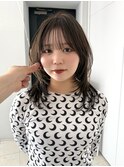 ハッシュカットブリーチデザインカラーレイヤーダブルカラー
