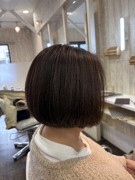 ネクサス ロット 八千代台店(NEXUS-Lot) 髪質改善白髪染めで叶える まとまり美髪ボブ