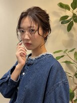 ディル(Dille)&nbsp;まろやかブラウンベージュ/ルーズヘアアレンジ/後れ毛