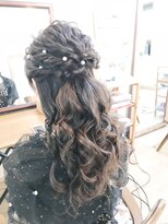 ロカット サロン(Roquat Salon) パールゆるロングハーフアップ【ヘアアレンジ 立川/立川南口】