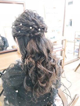 ロカット サロン(Roquat Salon) パールゆるロングハーフアップ【ヘアアレンジ 立川/立川南口】