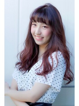 セシルヘアー 広島駅前店(Cecil hair) ふんわり可愛いREDピンク