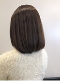 髪質改善/大人ボブ/内巻き/ショコラベージュ【深味信也】