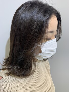 ヘアーアンドビューティーザ エフ(Hair Beauty the F) オリーブグレージュ＿透け感カラー＿透明感カラー＿81