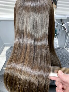 ジーナ 西荻窪(Zina) 小顔セミウェットウェーブピンクベージュハイライトカラー