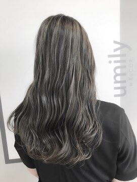 ユミリーバイルコル(umily by RuCOR.) コントラストシルクハイライト/ネイビー