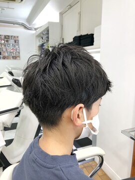 ヘッズ 本八幡店(HEADS) メンズショート　マッシュ　センターパート　メンズパーマ