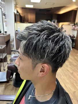 スウェル ジャンティ(SWELL gentil) 黒髪メッシュ　メッシュキャップ　ブリーチ