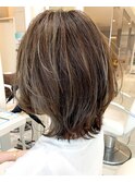 大人かわいいこなれミディ外ハネくびれレイヤーボブ20代30代40代
