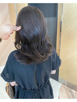 アトレ(attrait) ＊透けるグレージュ セミロング 天王寺美容室 大阪