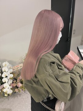 ペレ 渋谷(PELE) K195_ピンクベージュ ブリーチ2回~