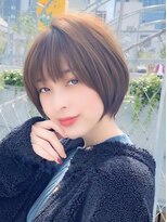 前髪カット　斜めバング　マッシュヘアー　おおばたける